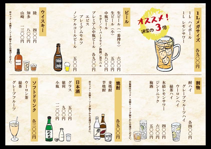 フードメニュー